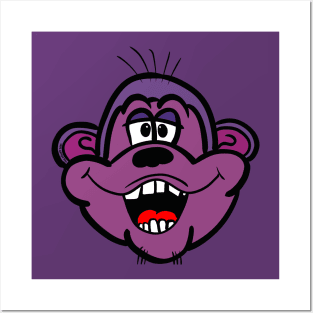MonkeyHead Purple Posters and Art